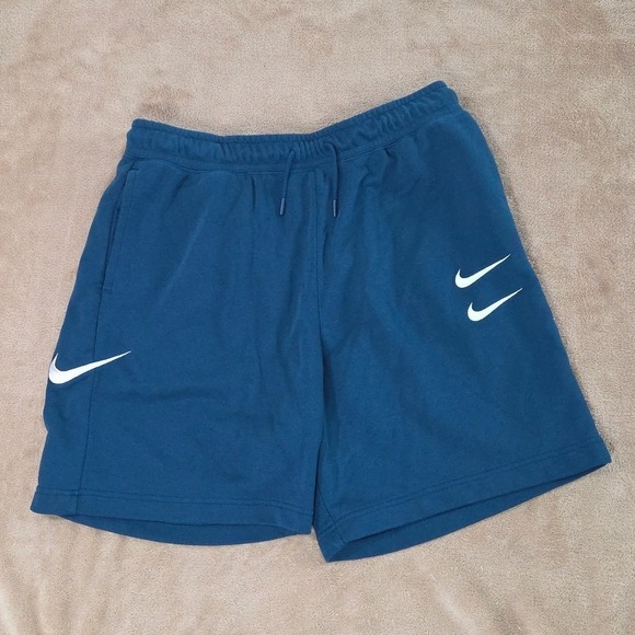 Nike Sportswear Swoosh XL Terry Blue DB4957-499 French Force/Barely Volt EUC - Picture 1 of 11